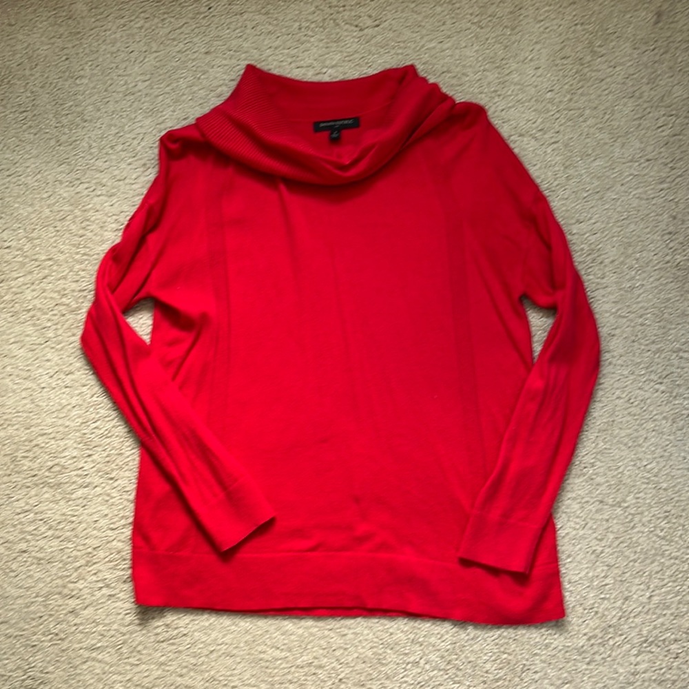 Banana Republic red cowl neck sweater. Size S.
